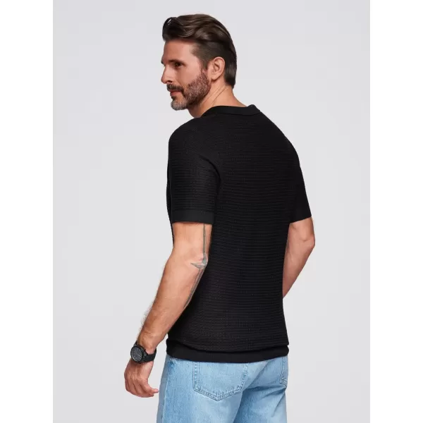  Pánské polo triko OMBRE OM-POSS-0157 BLACK 