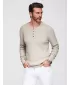 Pánský svetr OMBRE OM-SWSW-0182 BEIGE