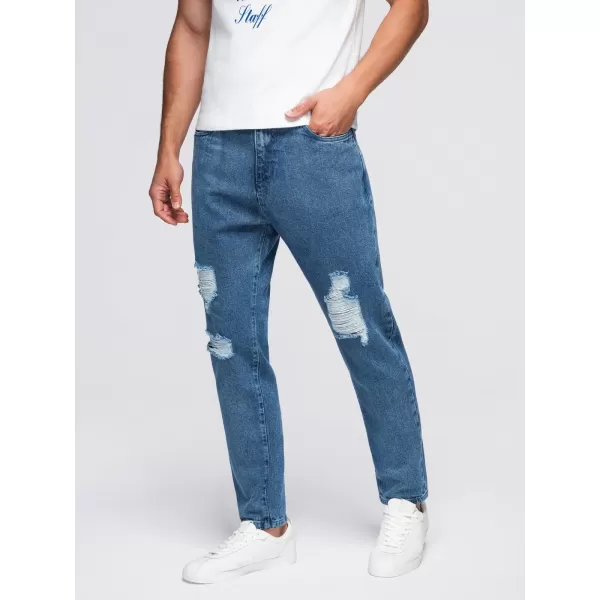  Pánské kalhoty OMBRE OM-PADP-0250 BLUE 