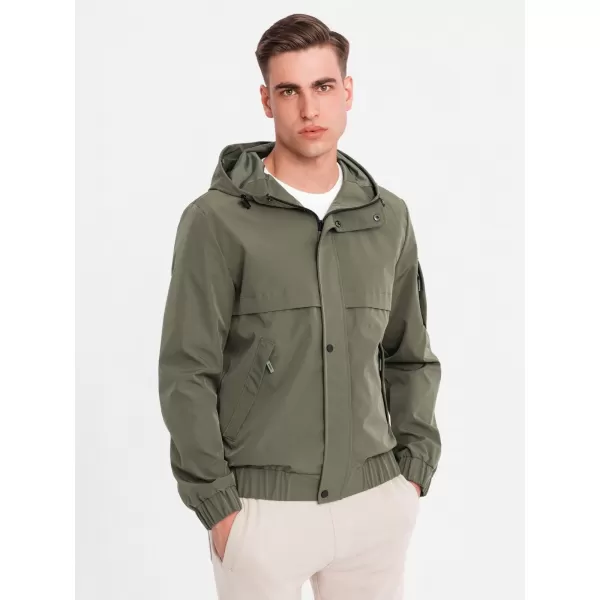  Pánská bunda OMBRE OM-JANP-0225 OLIVE 