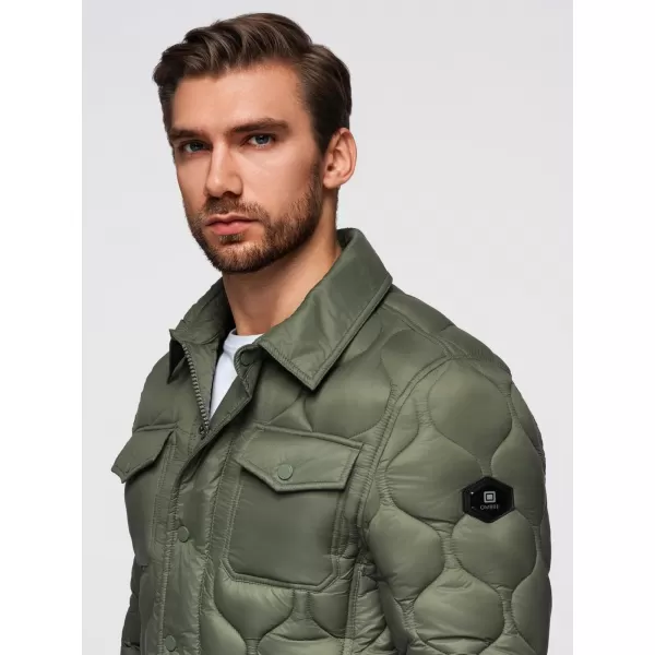  Pánská bunda OMBRE OM-JALP-0215 OLIVE 