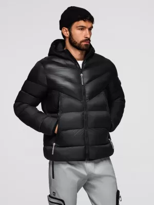 Pánská bunda OMBRE OM-JAHP-0303 BLACK