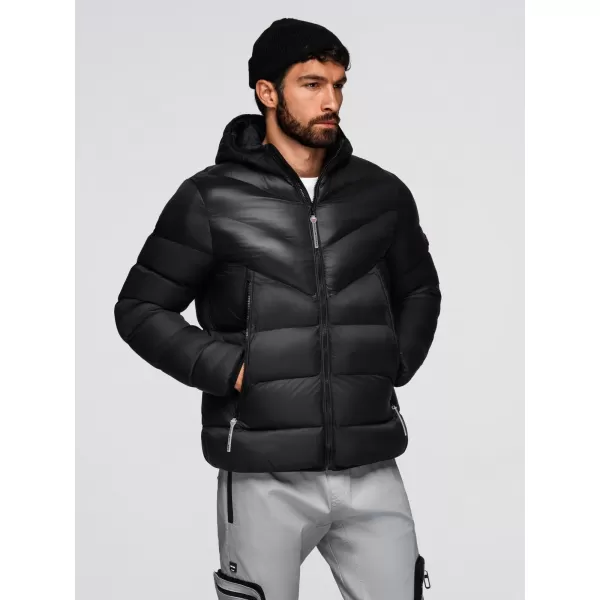  Pánská bunda OMBRE OM-JAHP-0303 BLACK 