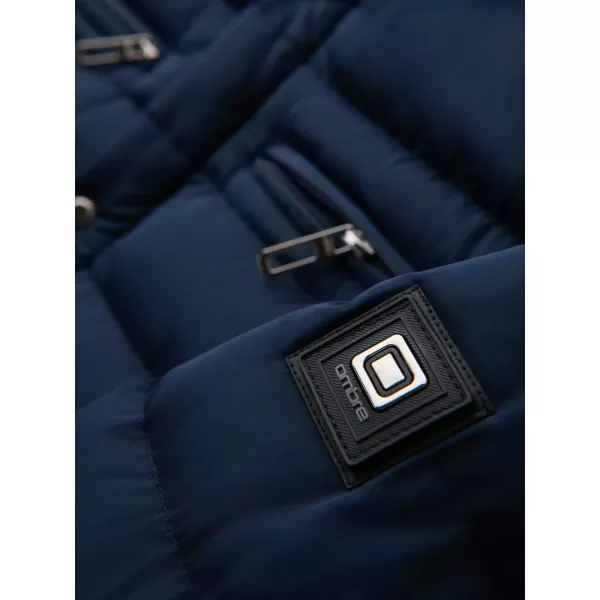  Pánská bunda OMBRE OM-JALP-0260 NAVY BLUE 