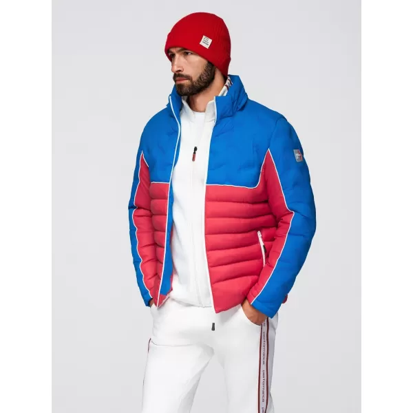  Pánská bunda OMBRE OM-JALP-0206 BLUE AND RED 