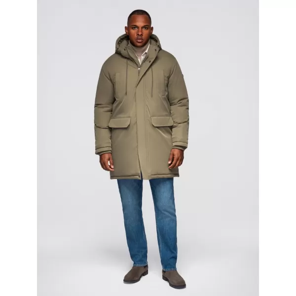  Pánský kabát OMBRE OM-JAPJ-0313 OLIVE 