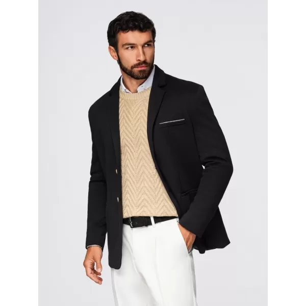 Pánská bunda OMBRE OM-BLZB-0100 BLACK 