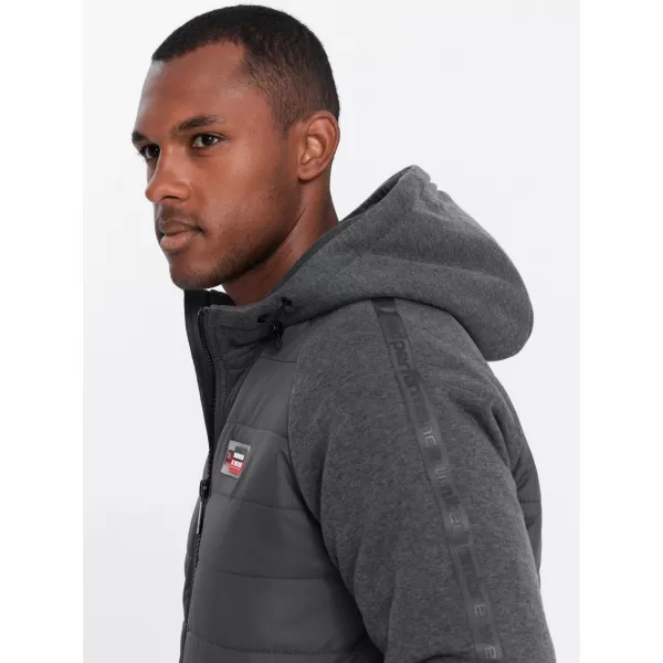  Pánská bunda OMBRE C601 DARK GREY 