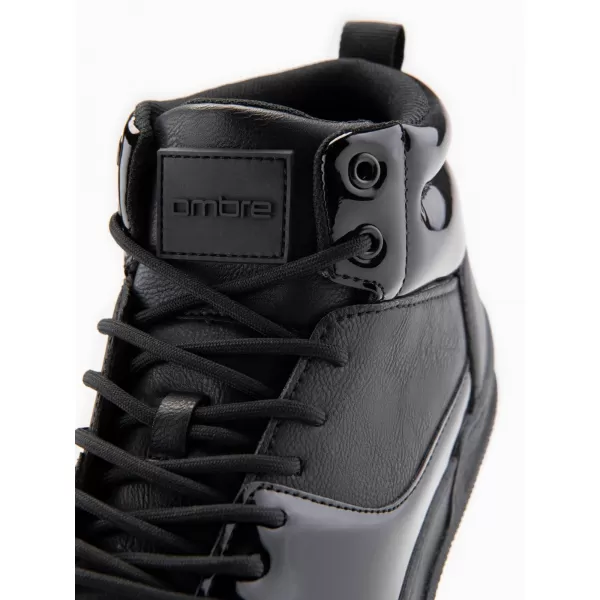  Pánské boty OMBRE OM-FOSH-0178 BLACK 