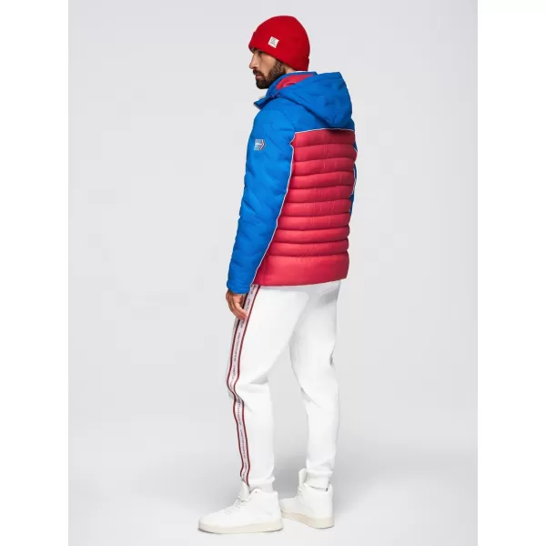  Pánská bunda OMBRE OM-JALP-0206 BLUE AND RED 