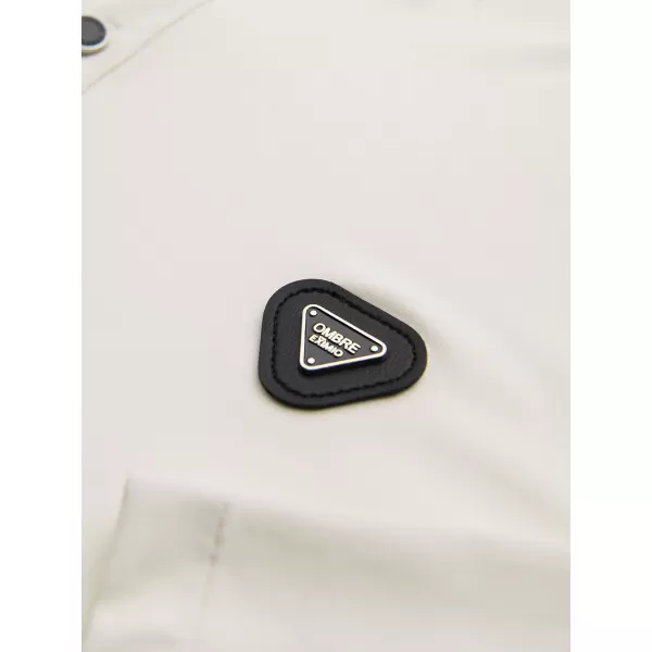  Pánské triko s límečkem OMBRE OM-POLS-0139 CREAM 