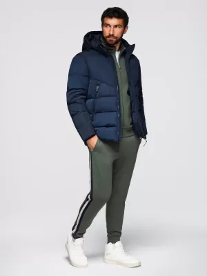 Pánská bunda OMBRE OM-JAHP-0304 NAVY BLUE