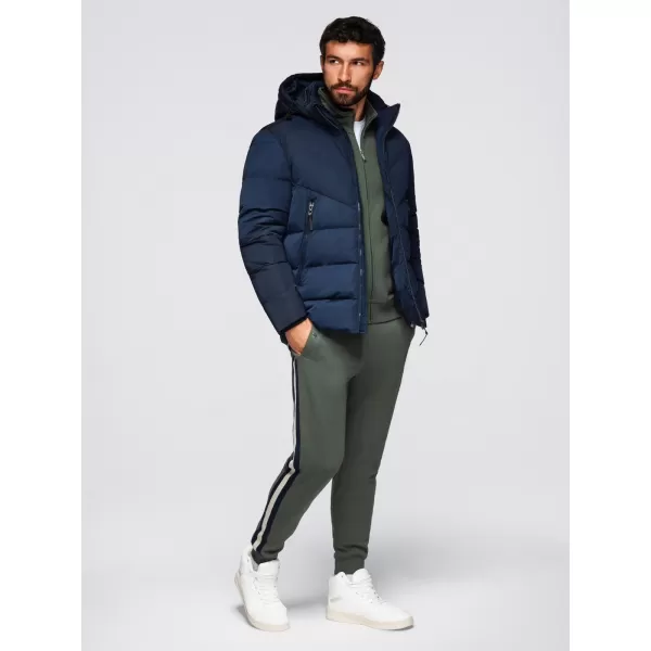  Pánská bunda OMBRE OM-JAHP-0304 NAVY BLUE 