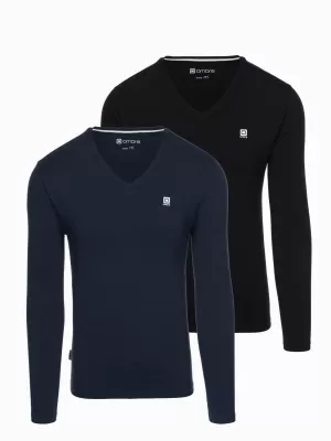 Pánský set trik OMBRE Z103 NAVY BLUE/BLACK MIX