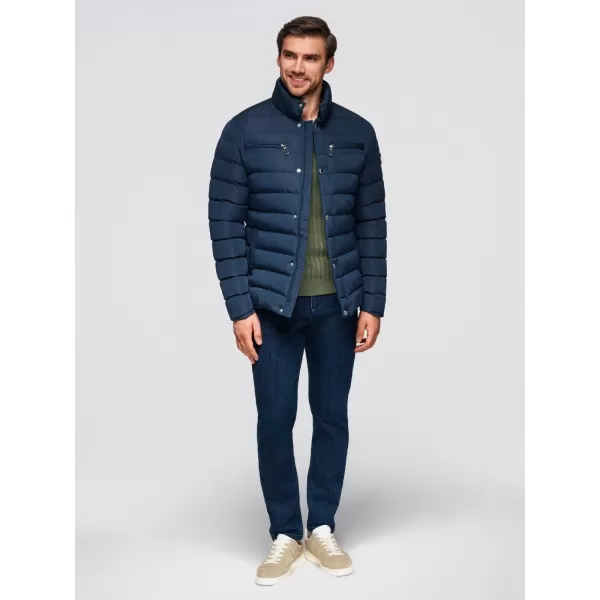  Pánská bunda OMBRE OM-JALP-0260 NAVY BLUE 