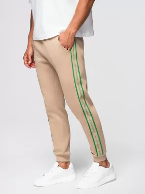 Pánské tepláky OMBRE OM-PASK-0145 BROWN