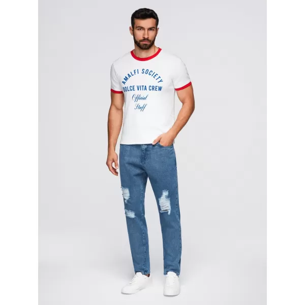  Pánské kalhoty OMBRE OM-PADP-0250 BLUE 