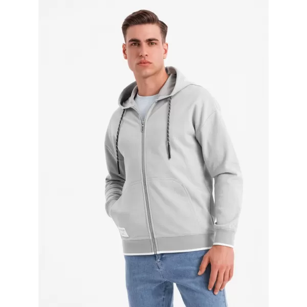  Pánská mikina OMBRE BLACK OM-SSZP-0210 GREY 