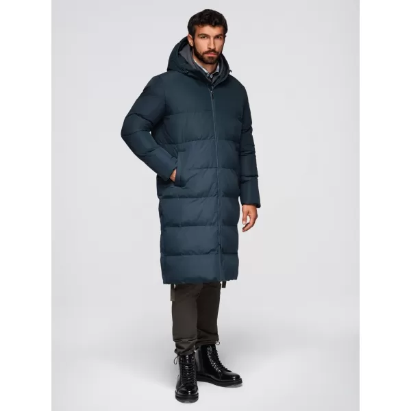  Pánský kabát OMBRE OM-JALJ-0269 NAVY BLUE 
