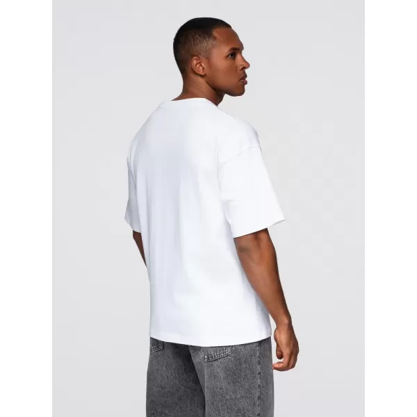  Pánské triko OMBRE OM-TSCT-0290 OFF WHITE 