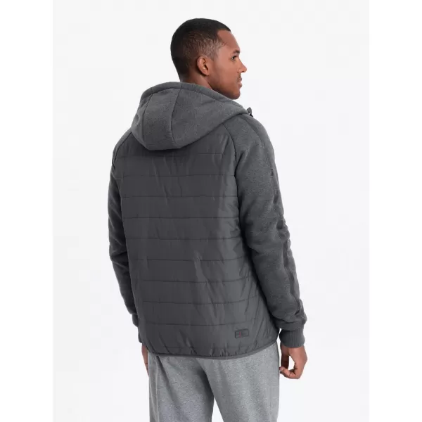  Pánská bunda OMBRE C601 DARK GREY 