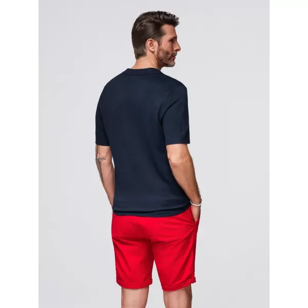  Pánské polo triko OMBRE OM-POSS-0159 NAVY BLUE 