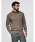 Pánský svetr OMBRE OM-SWTN-0163 GRAY-BROWN