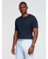 Pánské triko OMBRE OM-TSCT-0252 NAVY BLUE