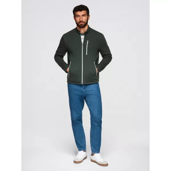 Pánská bunda OMBRE OM-JANP-0229 DAKR GREEN 