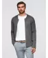 Pánský svetr OMBRE OM-SWZS-0146 GRAPHITE