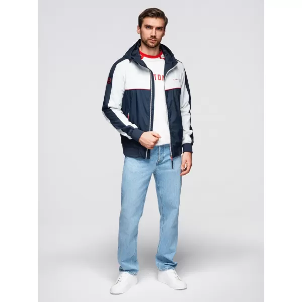  Pánská bunda OMBRE OM-JANP-0228 WHITE 