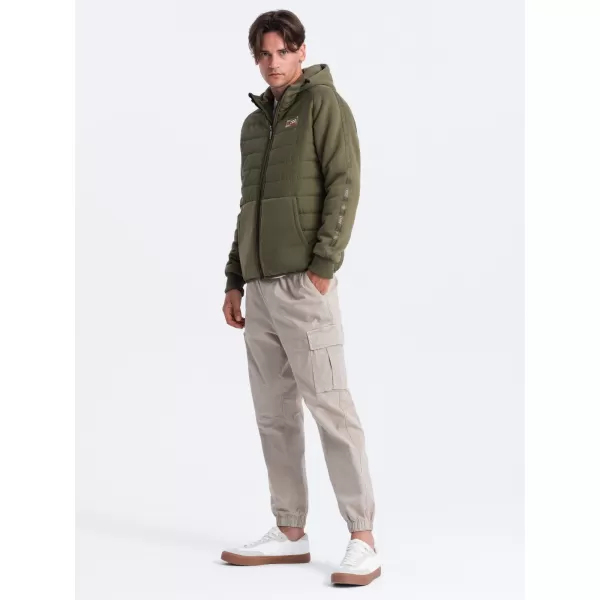  Pánská bunda OMBRE C601 OLIVE 