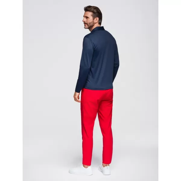  Pánské triko s límečkem OMBRE OM-POLS-0139 NAVY BLUE 