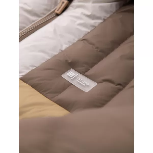  Pánská bunda OMBRE OM-JALP-0296 BEIGE AND WHITE 