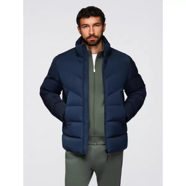  Pánská bunda OMBRE OM-JAHP-0304 NAVY BLUE 