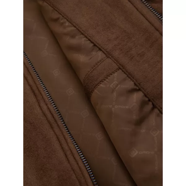  Pánská bunda OMBRE OM-JAFL-0232 BROWN 