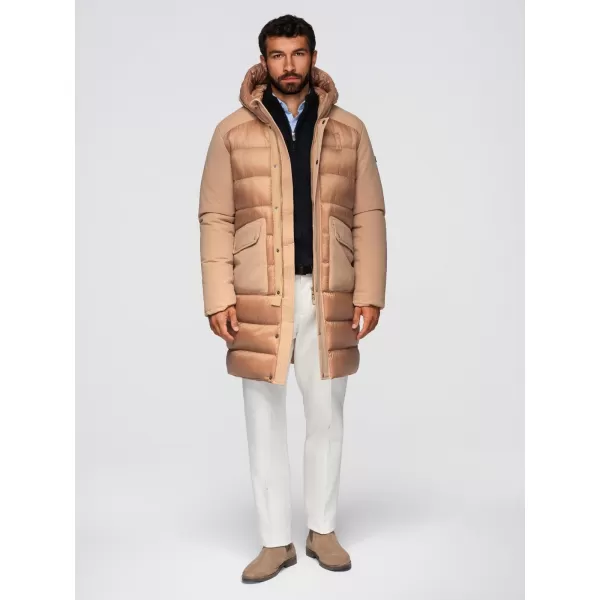  Pánský kabát OMBRE OM-JALJ-0308 BEIGE 