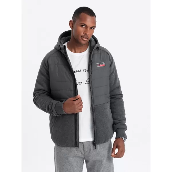  Pánská bunda OMBRE C601 DARK GREY 