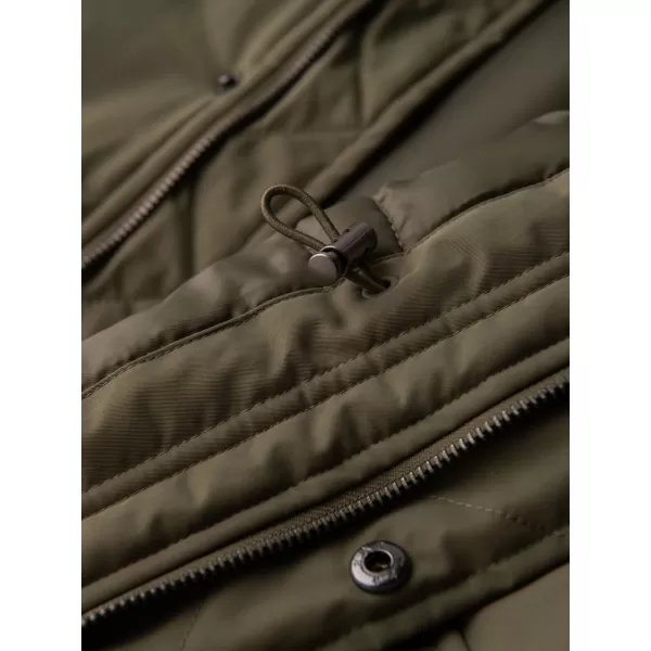  Pánský kabát OMBRE OM-JAPJ-0313 OLIVE 