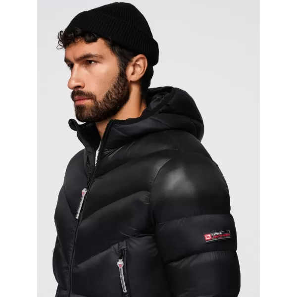  Pánská bunda OMBRE OM-JAHP-0303 BLACK 