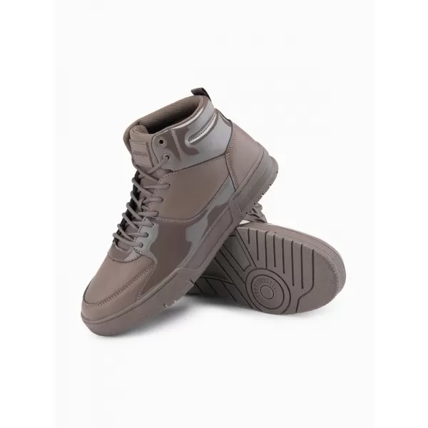  Pánské boty OMBRE OM-FOSH-0178 DARK BROWN 