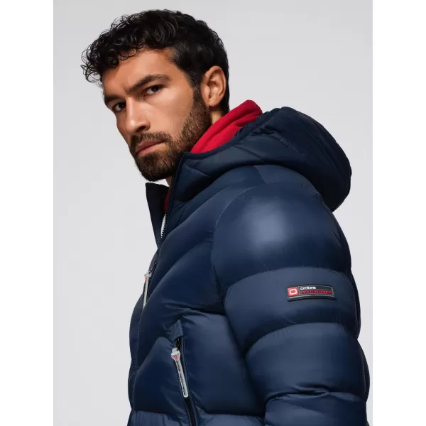  Pánská bunda OMBRE OM-JAHP-0303 NAVY BLUE 
