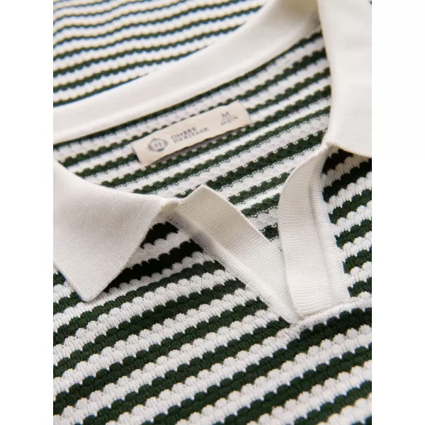  Pánské polo triko OMBRE OM-POSS-0161 WHITE AND OLIVE 