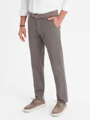 Pánské kalhoty OMBRE OM-PACP-0184 GRAY