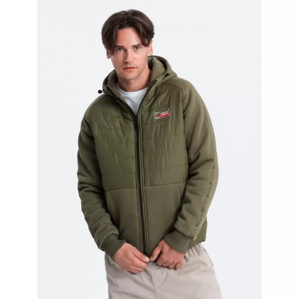  Pánská bunda OMBRE C601 OLIVE 