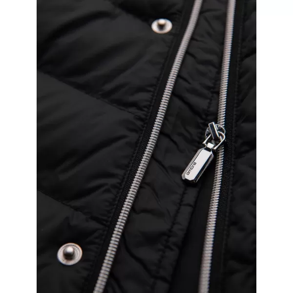  Pánský kabát OMBRE OM-JALJ-0266 BLACK 