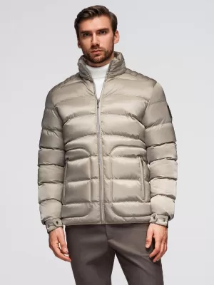 Pánská bunda OMBRE OM-JALP-0218 LIGHT GREY