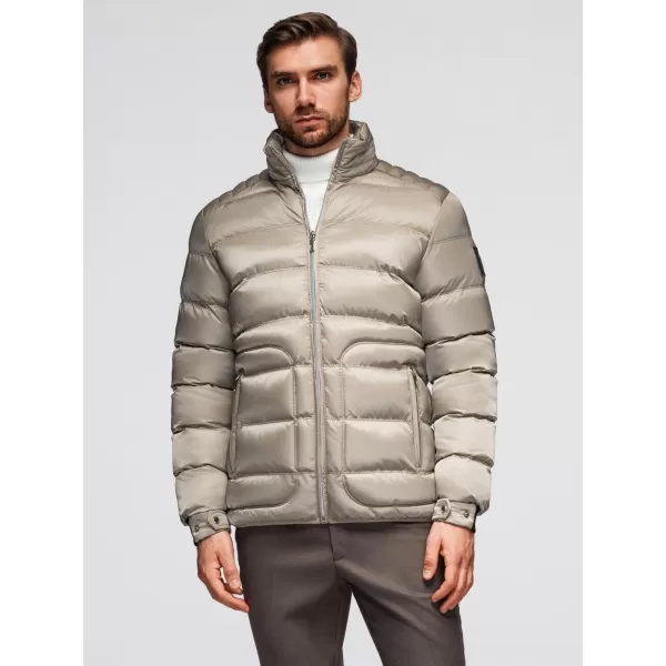  Pánská bunda OMBRE OM-JALP-0218 LIGHT GREY 