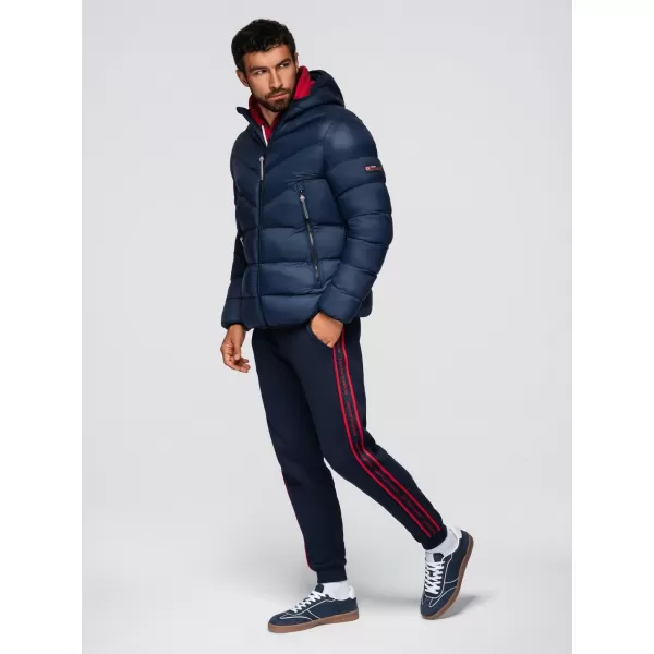  Pánská bunda OMBRE OM-JAHP-0303 NAVY BLUE 