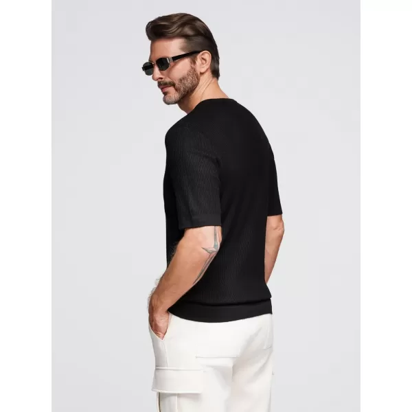  Pánské triko OMBRE OM-TSCT-0254 BLACK 